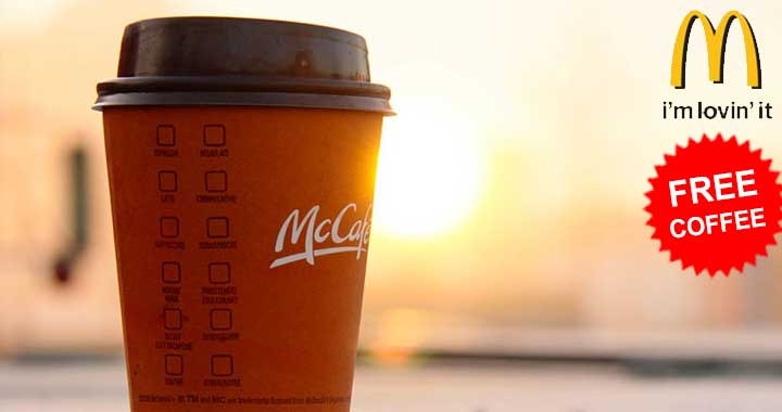 McDonald's offering Free Coffee till April 9th