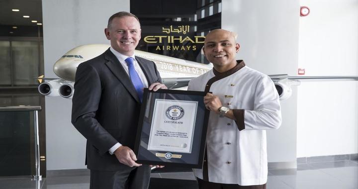 Etihad Airways Chef Breaks World Record for Serving at Highest Restaurant in World