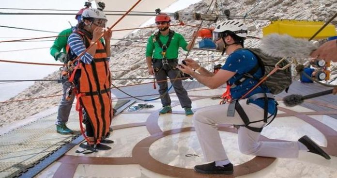 India Couple got Engaged at Jebel Jais Zipline, Ras Al Khaimah