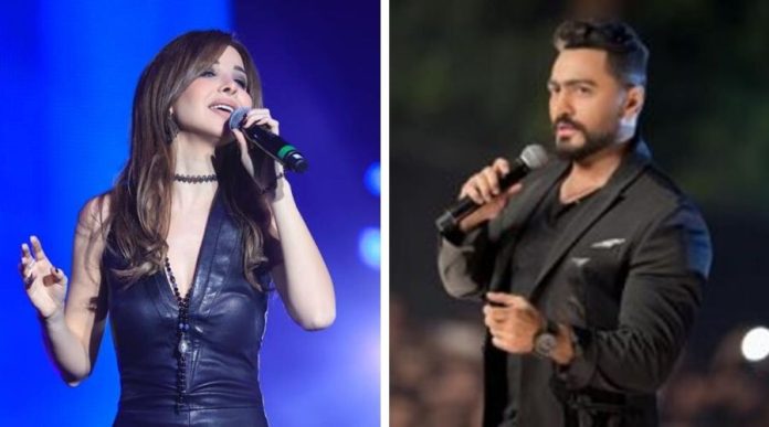 Nancy Ajram and Tamer Hosny Live in Abu Dhabi on New Years Eve