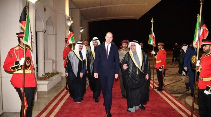 Prince William Kuwait's Minister Sheikh Ali al-Jarrah al-Sabah