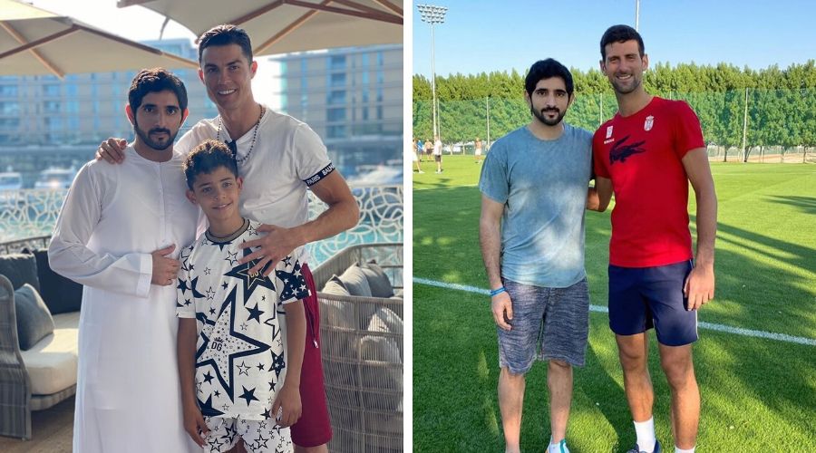 Ronaldo and Djokovic meets Sheikh Hamdan Dubai