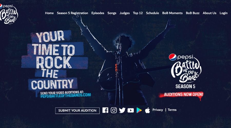 Pepsi Battle of the Bands Season 5 Registration and Online Form
