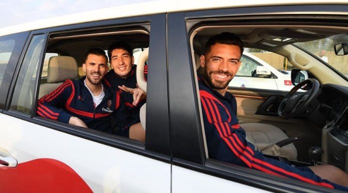 Arsenal Players Visits Desert Safari in Dubai