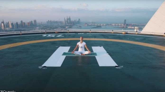 Get a Chance to Do Yoga on Burj Al Arab’s Helipad