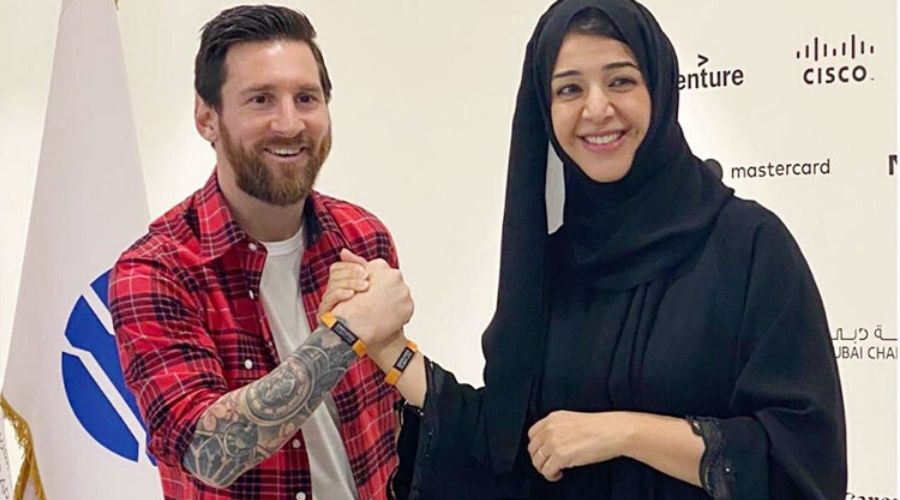 Lionel Messi visits Dubai for Expo 2020