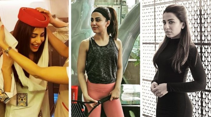 Ushna Shah visits Emirates to attend Dubai Open 2020