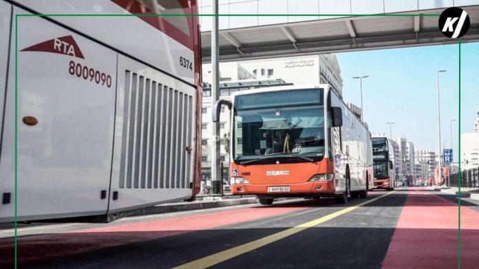 New bus lane with yellow broken lines created: violators to pay a fine of Dh600