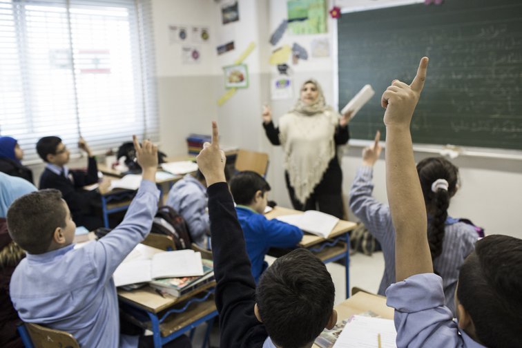 Children in a classroom