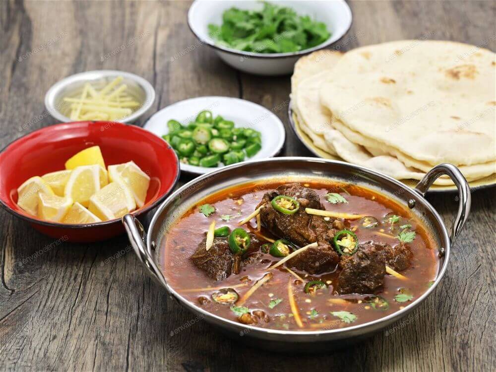 Beef Nihari with naan