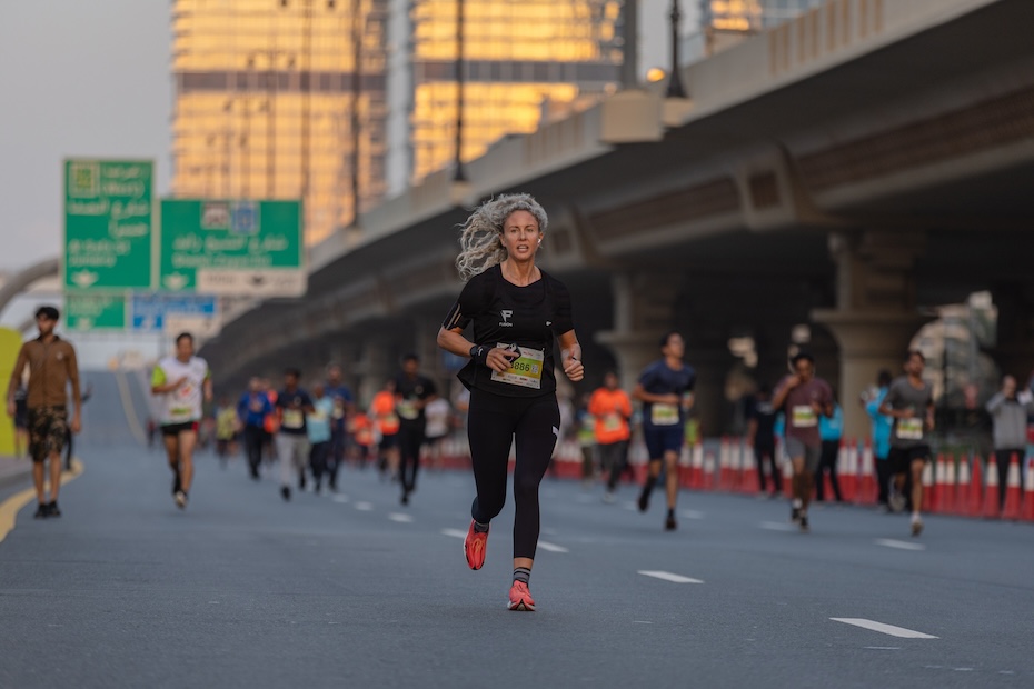 Runners for Dubai Fitness Challenge Road Race