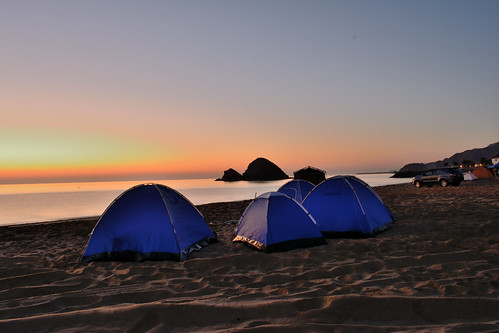 Fujeirah beach camping