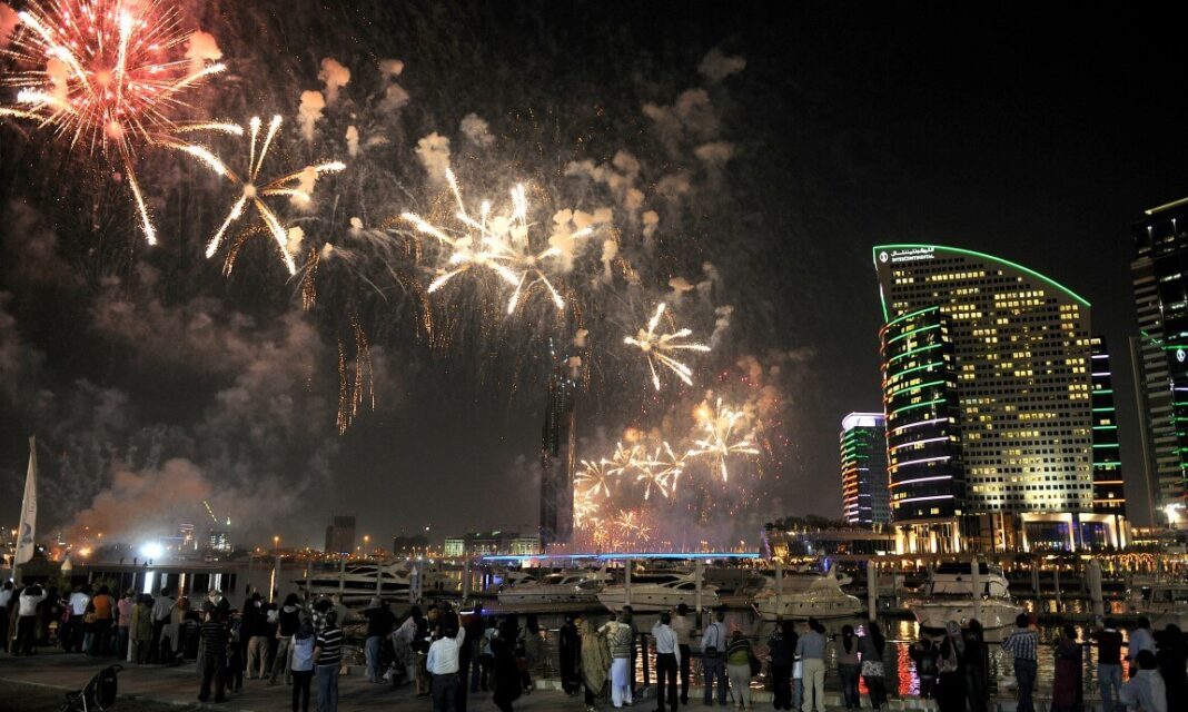 First ever firework and drone show on DSF