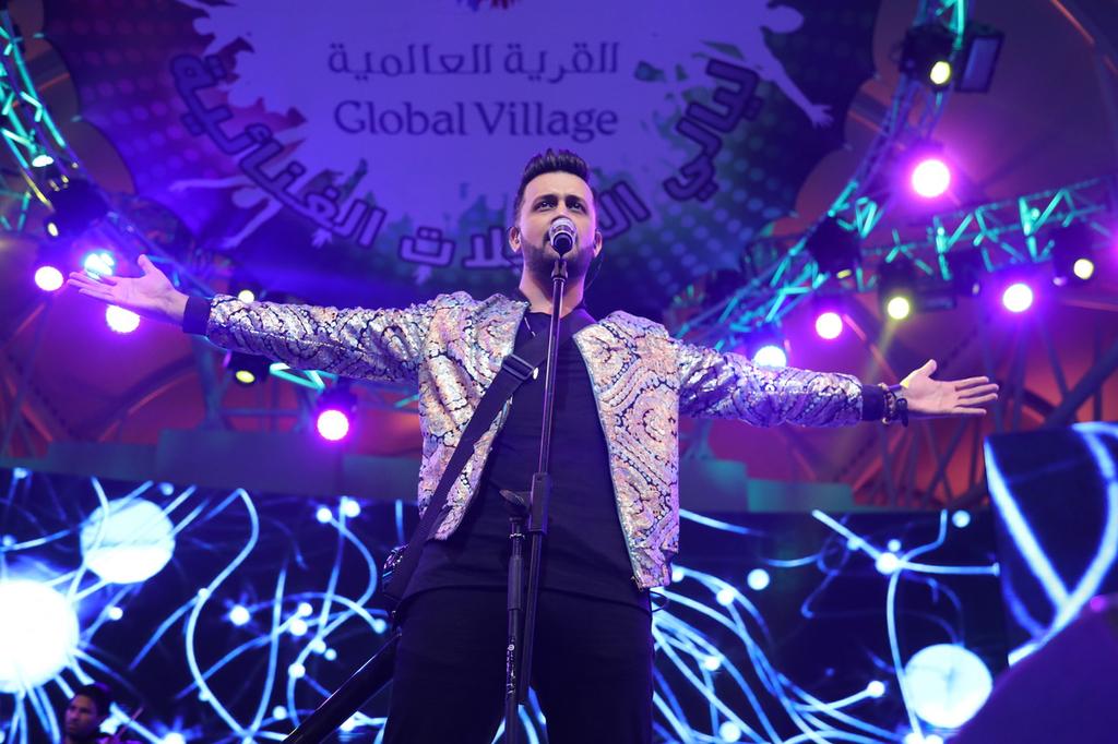 Atif Aslam and Coldplay in concert