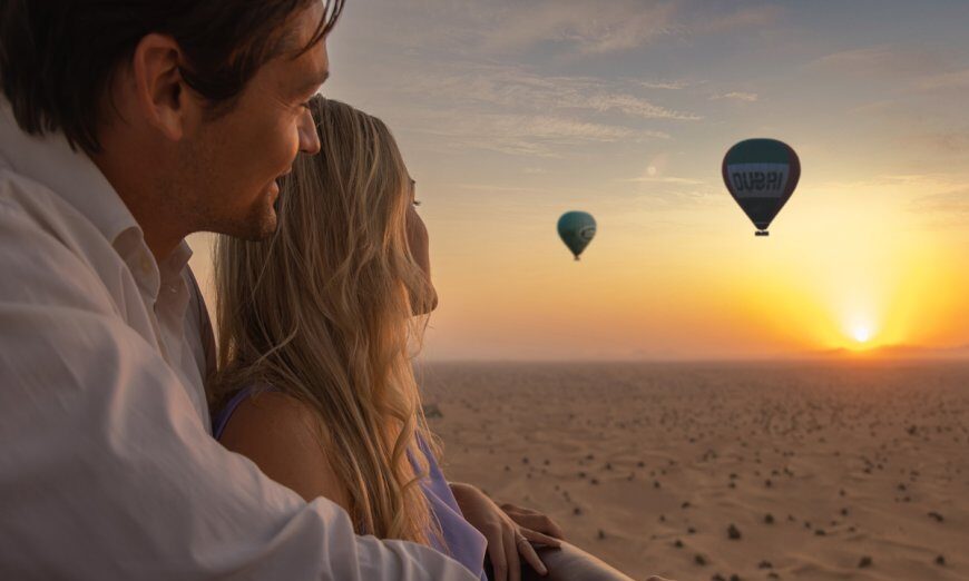 hot air balloon and valentines