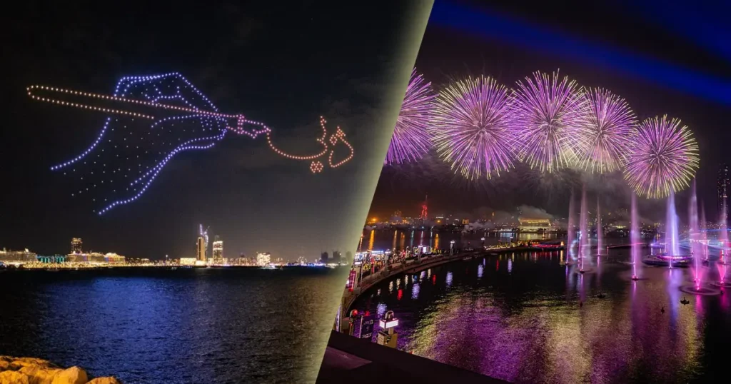 When and Where to Catch Dubai Fireworks and Drone Shows This New Year Fireworks and drone shows in Dubai