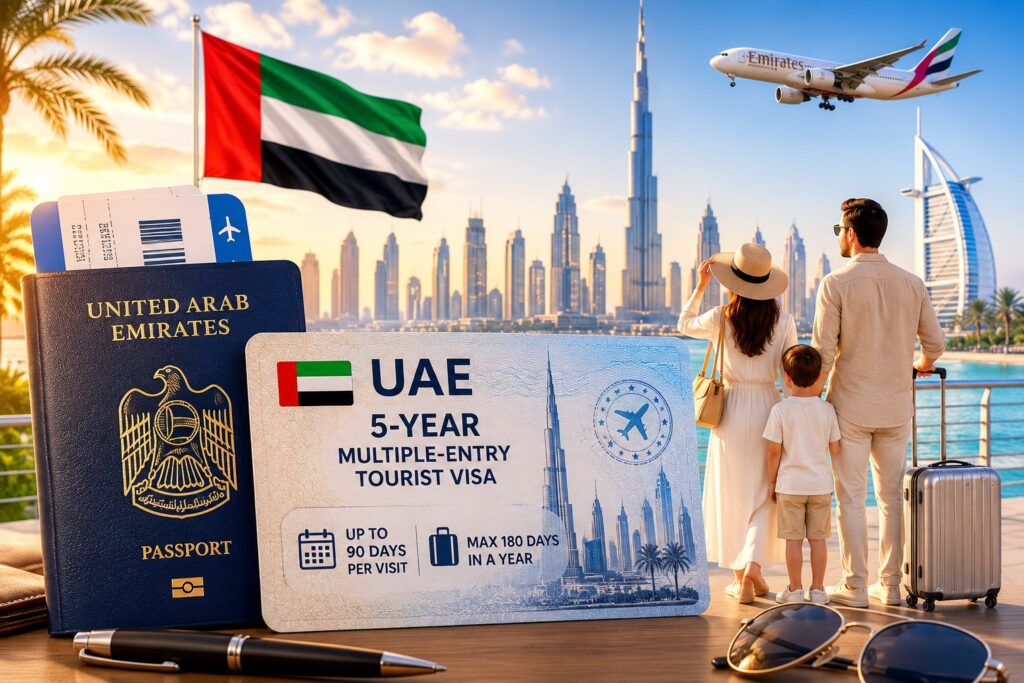 UAE 5-Year Tourist Visa Explained: Stay Up to 180 Days a Year Without a Sponsor
