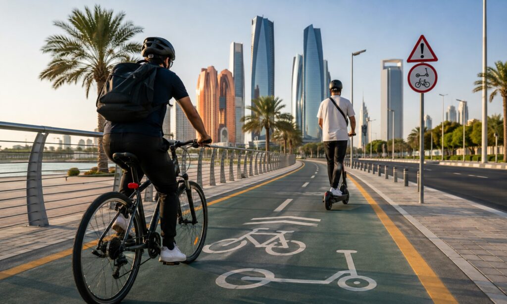 Avoid Dh500 Fines: Abu Dhabi E-Scooter and Bicycle Rules You Must Know Avoid Dh500 Fines: Abu Dhabi E-Scooter and Bicycle Rules You Must Know