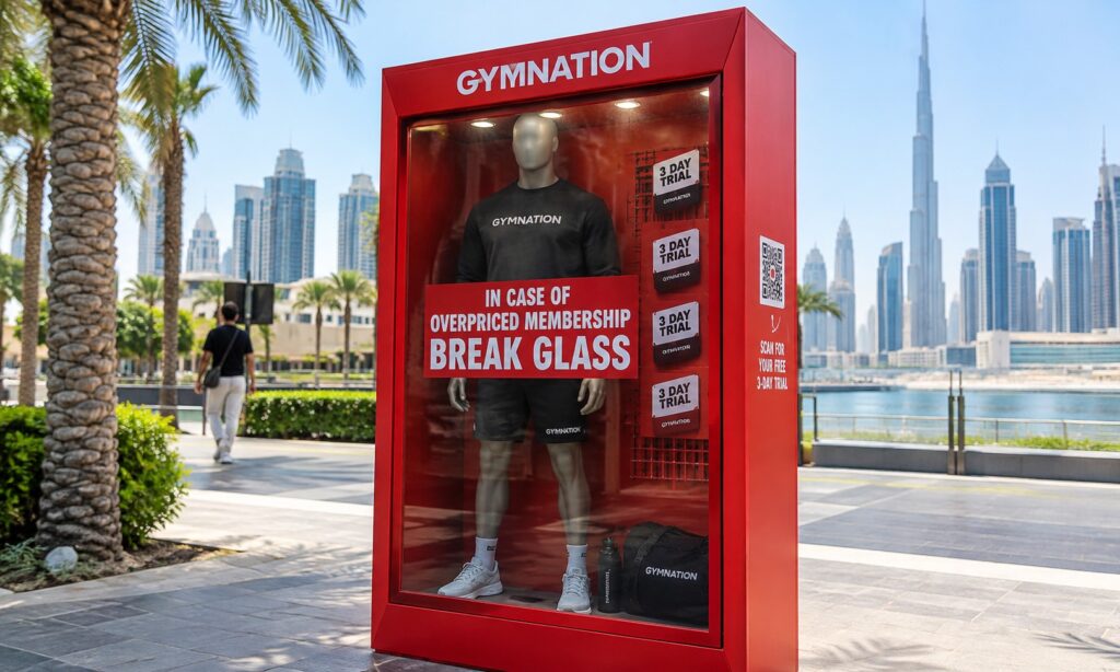 GymNation’s ‘Break Glass’ Campaign Is Bringing Free Gym Trials To Dubai GymNation’s ‘Break Glass’ Campaign Is Bringing Free Gym Trials To Dubai